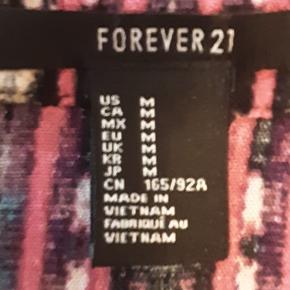 🌞 Forever 21 Women's Boho Southwest Flowy Top Blouse | Size Medium - Picture 10 of 12